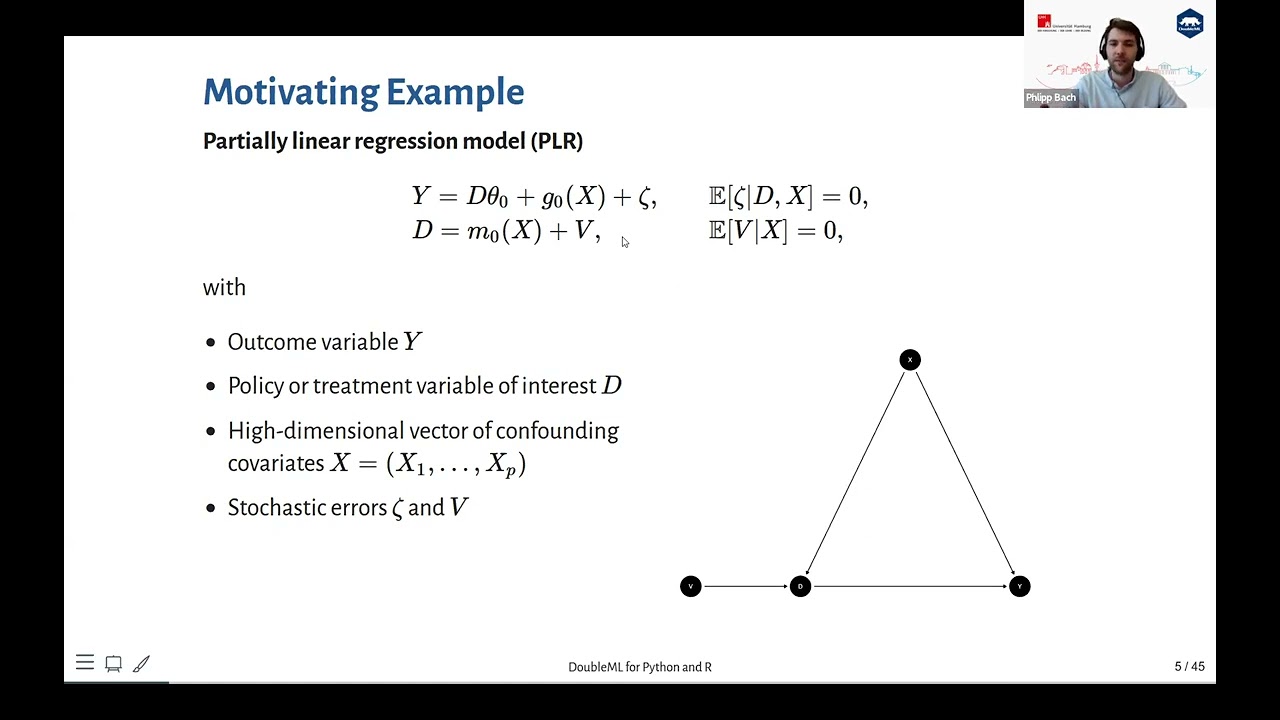 Tutorial on DoubleML for double machine learning in Python and R